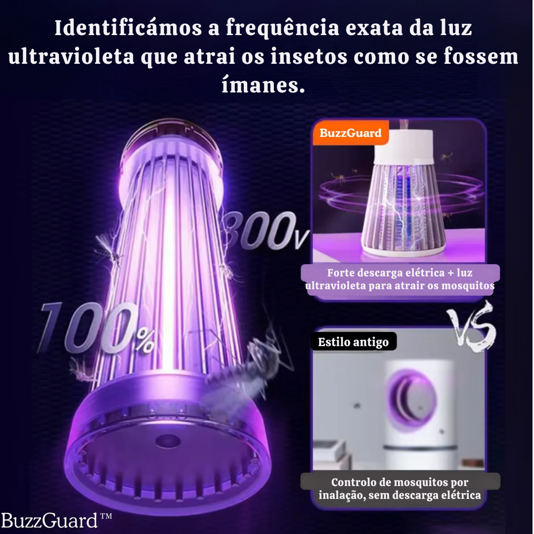 BUZZGUARD™ | LÂMPADA ANTI-MOSQUITOS
