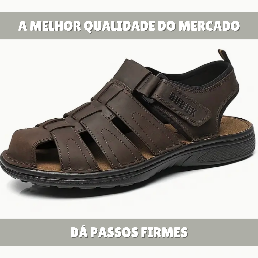 TrailStep| Sandálias Ortopédicas em Couro