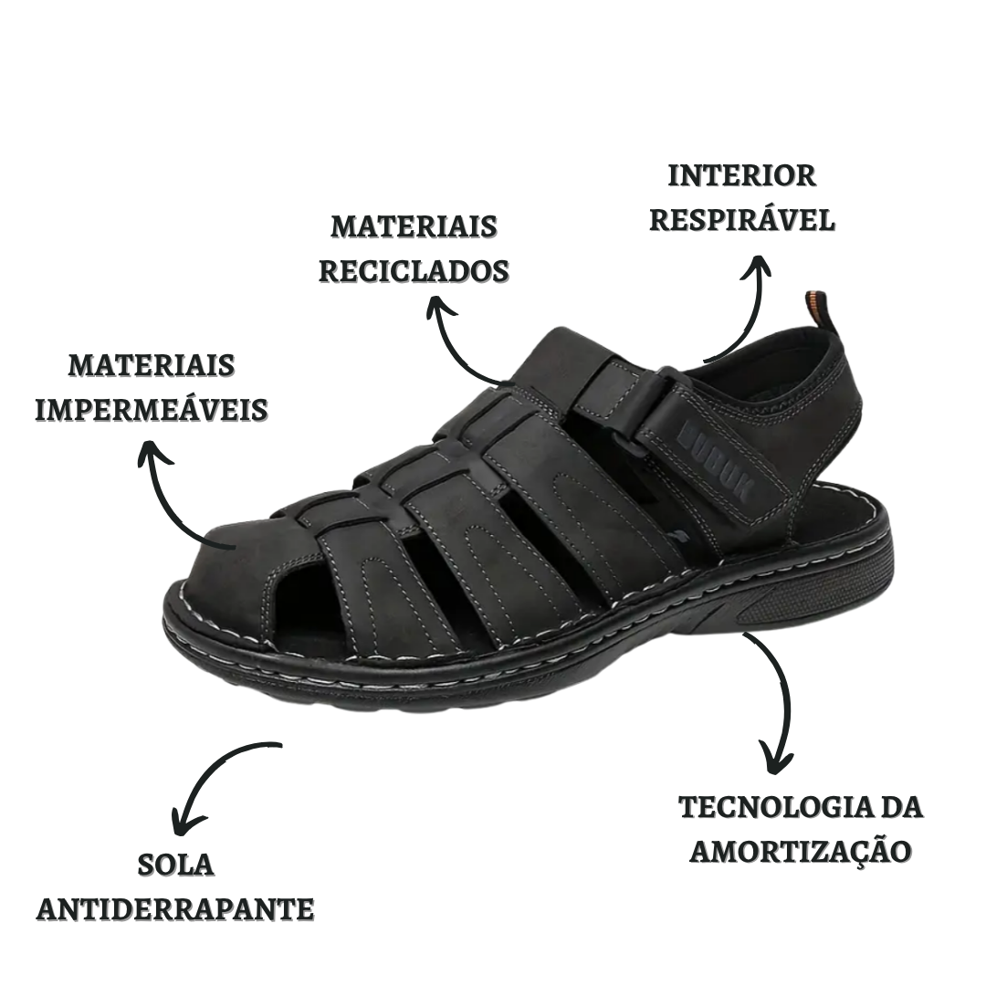 TrailStep| Sandálias Ortopédicas em Couro