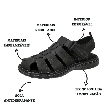 TrailStep| Sandálias Ortopédicas em Couro